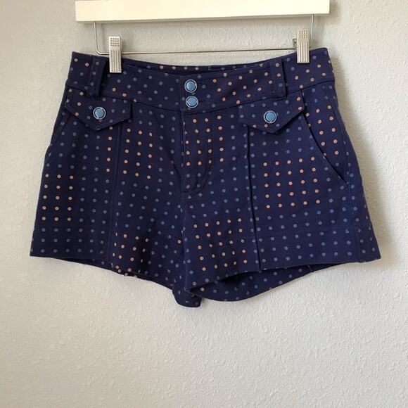 Marc by Marc Jacobs Light Bright Knit Polka Dot Shorts - Size 4 Twilight Blue - Picture 1 of 5